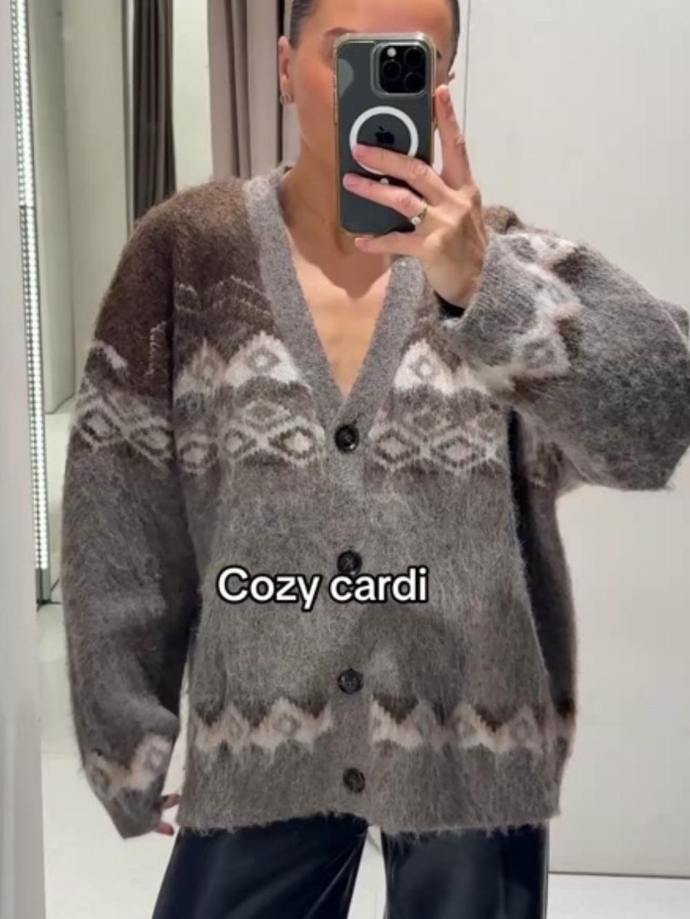 Zara Cardigan Sweater Size L